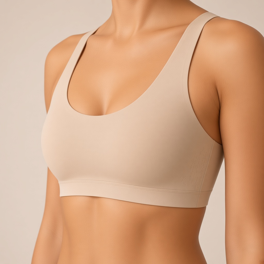 Ilustración del torso, zona frecuente de estrías